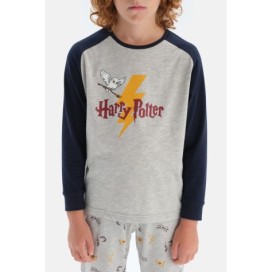 Ensemble De Pyjama a Col Rond Et a Manches