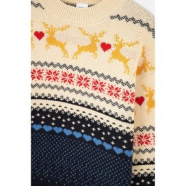 Pull En Maille a Motifs Du Nouvel