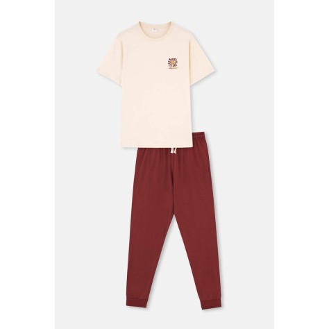 Ensemble De Pyjama Jogger a Manches Courtes Et