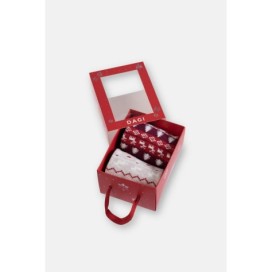 Lot De 2 Chaussettes De Noël a Motif Coeur