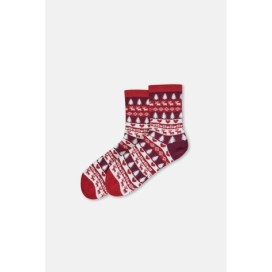 Lot De 2 Chaussettes De Noël a Motif Coeur