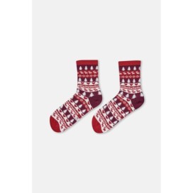 Lot De 2 Chaussettes De Noël a Motif Coeur