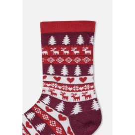 Lot De 2 Chaussettes De Noël a Motif Coeur