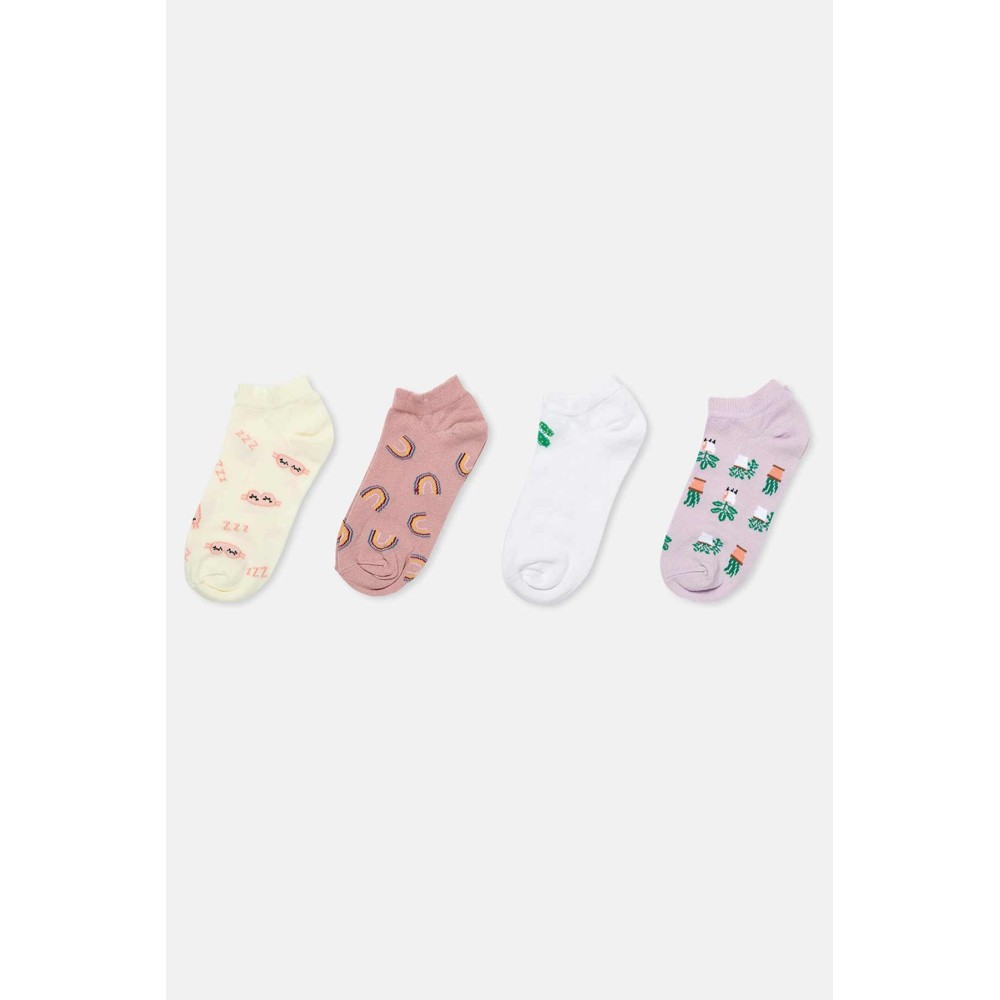 Lot De 4 Chaussettes Bottines a