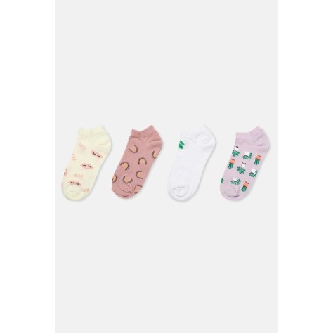 Lot De 4 Chaussettes Bottines a