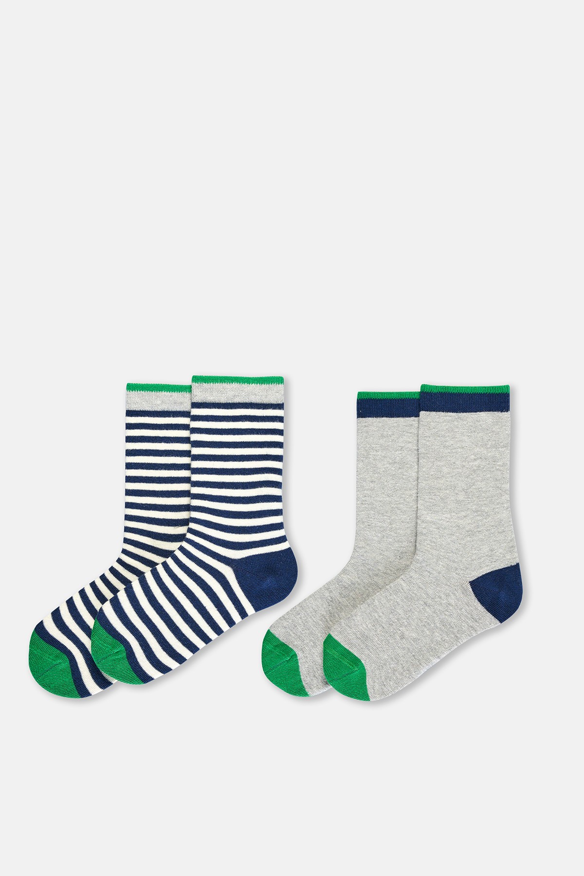 Lot De 2 Chaussettes Rayees