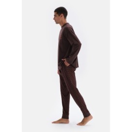 Ensemble De Pyjama En Coton Modal a Col Rond Imprime