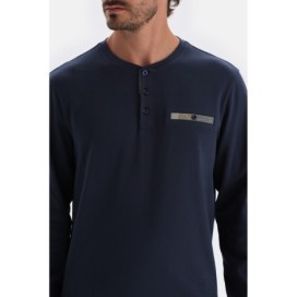 Ensemble De Pyjama Tisse a Manches Longues Half