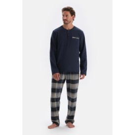 Ensemble De Pyjama Tisse a Manches Longues Half