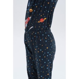 Ensemble De Pyjama a Col Rond Et a Manches