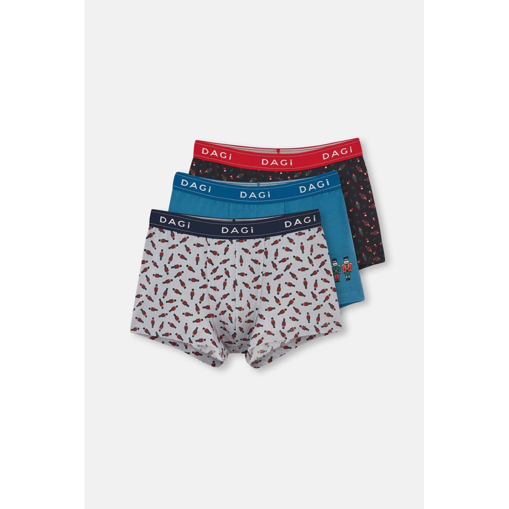 Boxer En Coton a elastique Jacquard 3