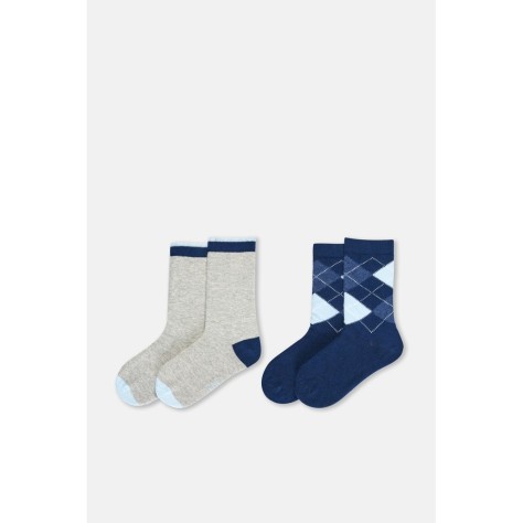 Lot De 2 Chaussettes a Motifs