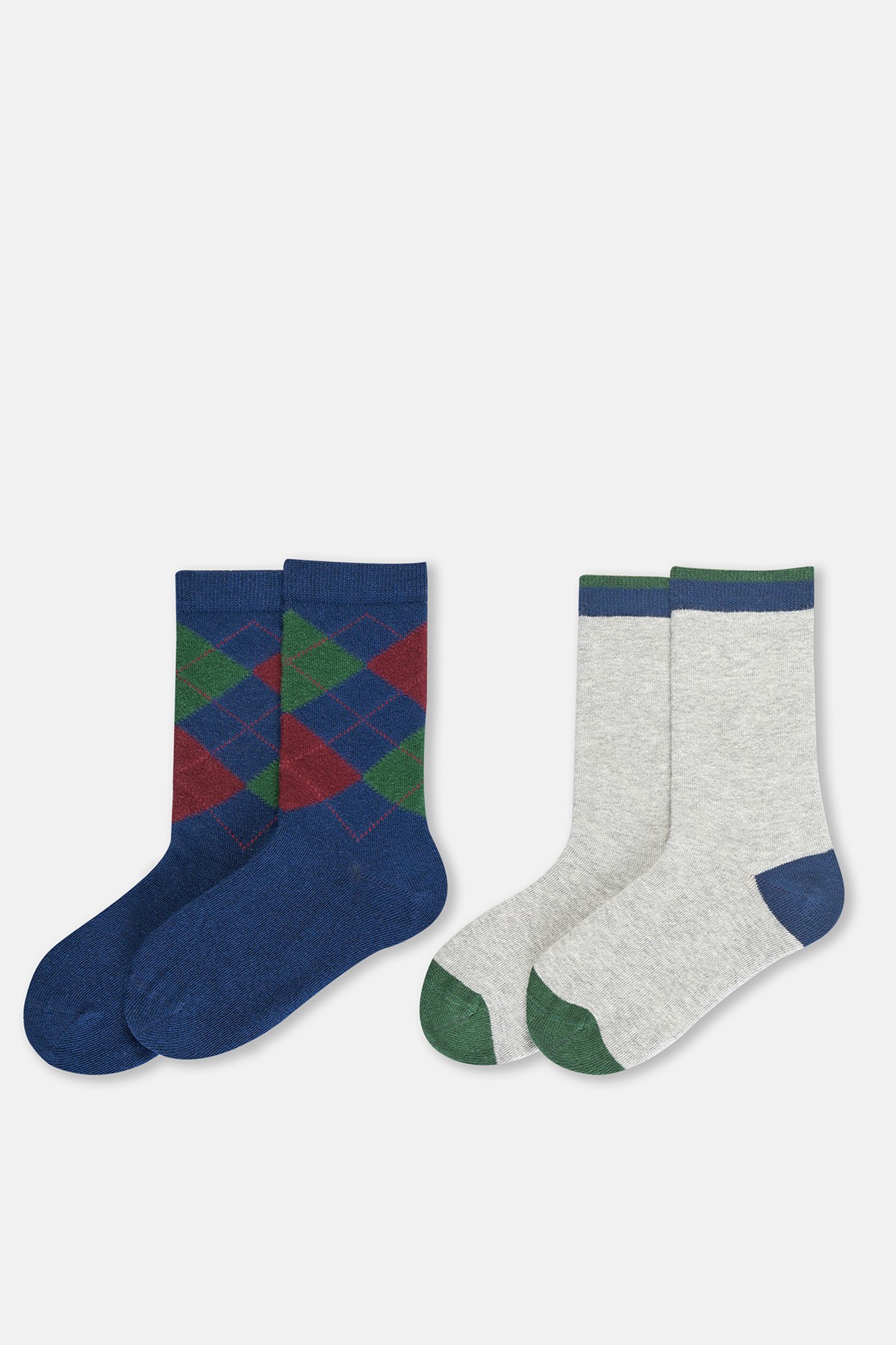 Lot De 2 Chaussettes a Motifs