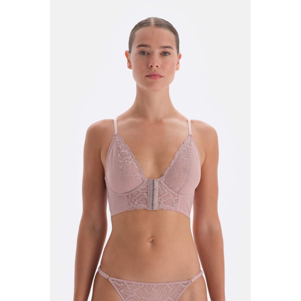 Brassiere a Armatures Avec Details En Dentelle Et
