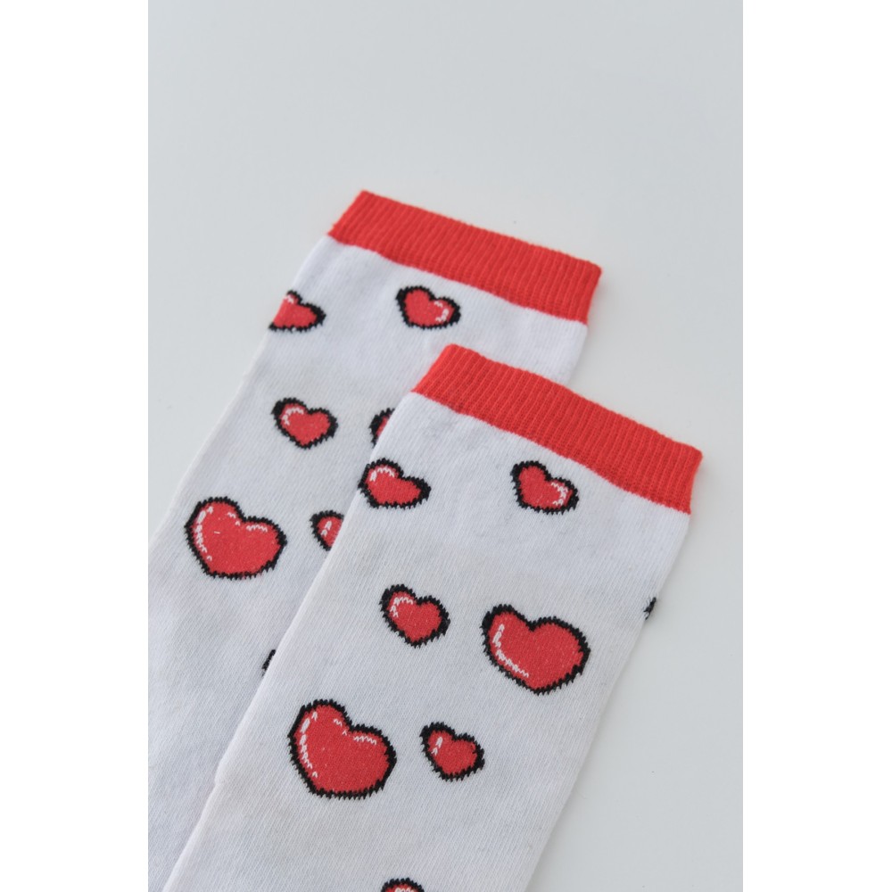 Kc296 Chaussettes Socket Coeur