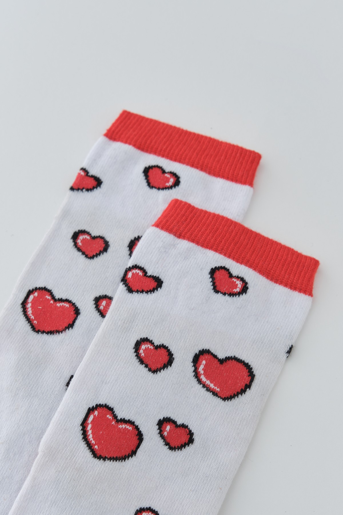 Kc296 Chaussettes Socket Coeur