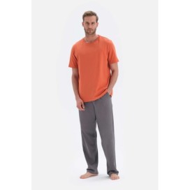 Ensemble De Pyjama En Tricot Basique a Manches