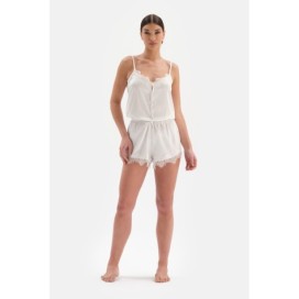 Sumplus En Satin Avec Dentelle