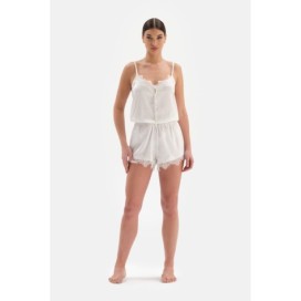 Sumplus En Satin Avec Dentelle