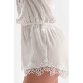 Sumplus En Satin Avec Dentelle