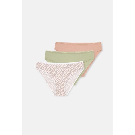 Lot De 3 Culottes Slips a Motifs