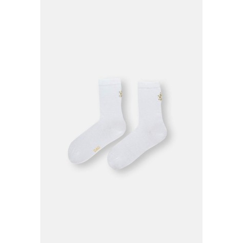 Chaussettes  a Motif Brode