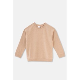 Sweat-Shirt a Grand Col Detail Côtele