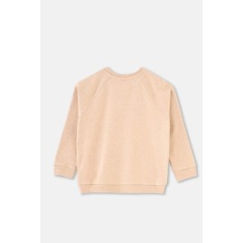 Sweat-Shirt a Grand Col Detail Côtele