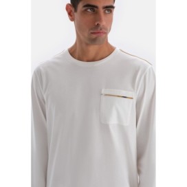 Ensemble De Pyjama Tisse a Col Rond Avec Detail De