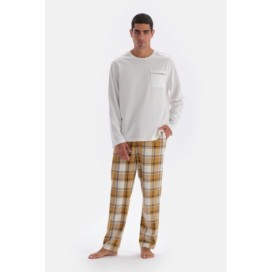 Ensemble De Pyjama Tisse a Col Rond Avec Detail De