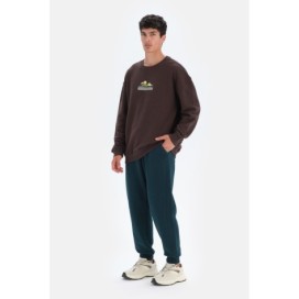 Sweat-Shirt Imprime Montagne Pour