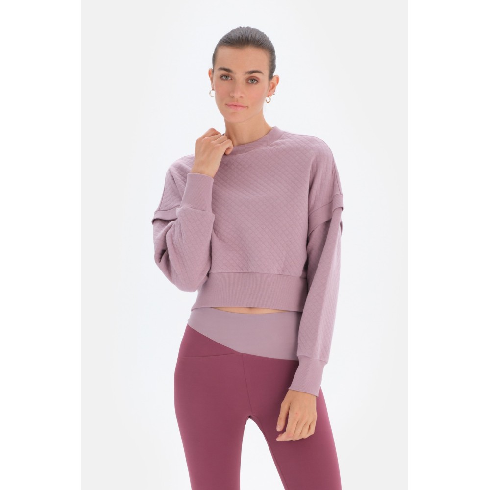 Sweat-Shirt Court Matelasse
