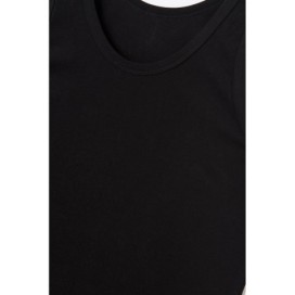 D1010 Debardeur En Coton Peigne a Col Large