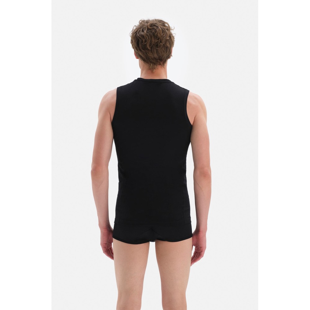 D5090 T-Shirt Compact Sans Manches a Col