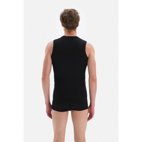 D5090 T-Shirt Compact Sans Manches a Col