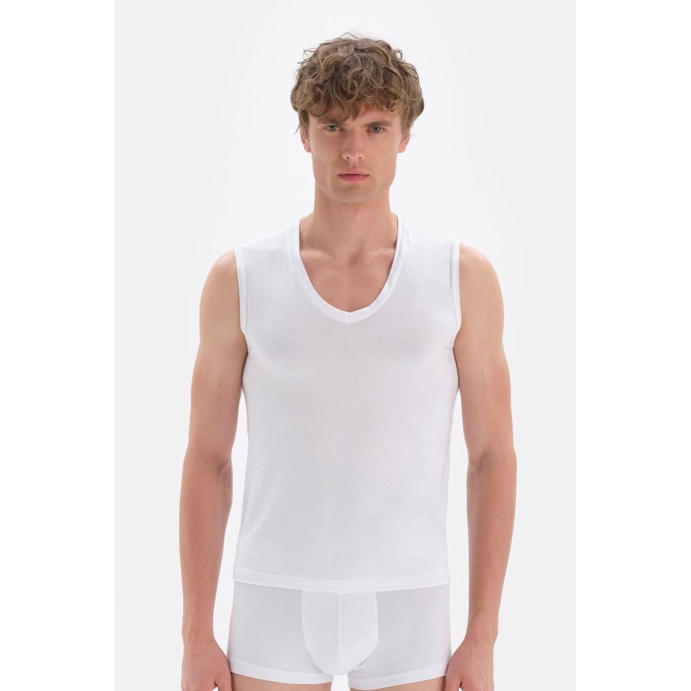 D4060 T-Shirt Sans Manches Col V