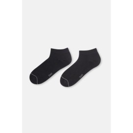 Ec748 Lot De 2 Chaussettes Bottines En Bambou 