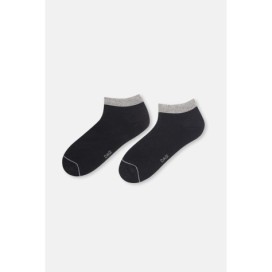 Ec748 Lot De 2 Chaussettes Bottines En Bambou 