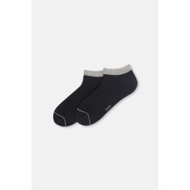 Ec748 Lot De 2 Chaussettes Bottines En Bambou 