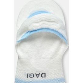 Pack De 2 Chaussettes Invisibles a Rayures Colorees 