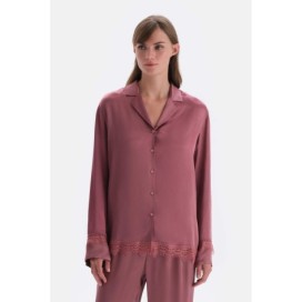 Chemise Tissee Avec Dentelle