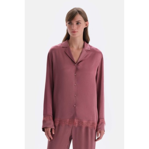 Chemise Tissee Avec Dentelle