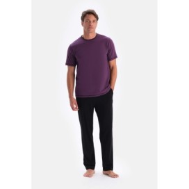 Ensemble De Pyjama T-Shirt Et Pantalon a Manches Courtes Et Col