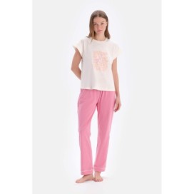 Ensemble De Pyjama T-Shirt Imprime a Manches Courtes Et