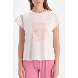Ensemble De Pyjama T-Shirt Imprime a Manches Courtes Et