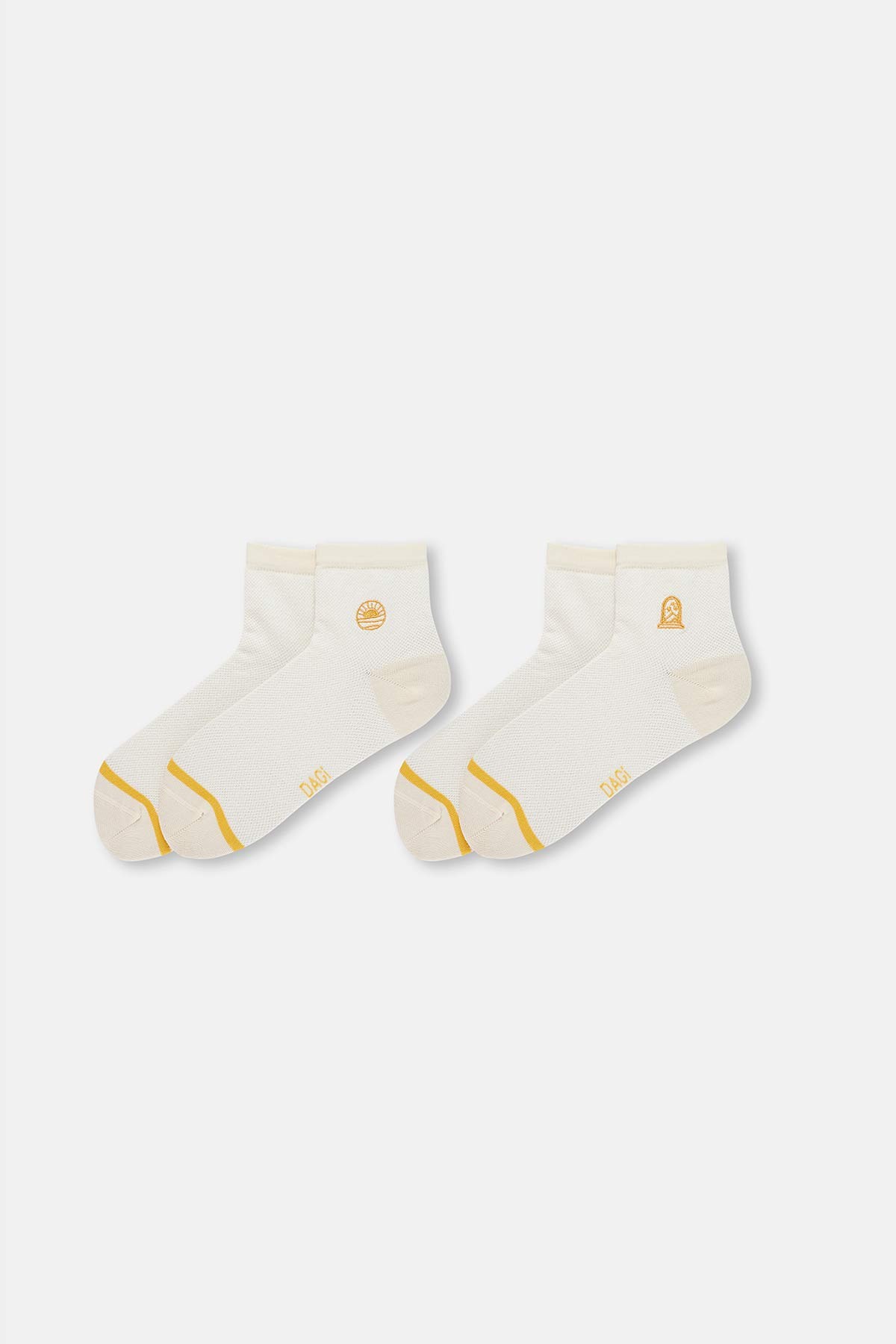 Pack De 2 Chaussettes Brodees