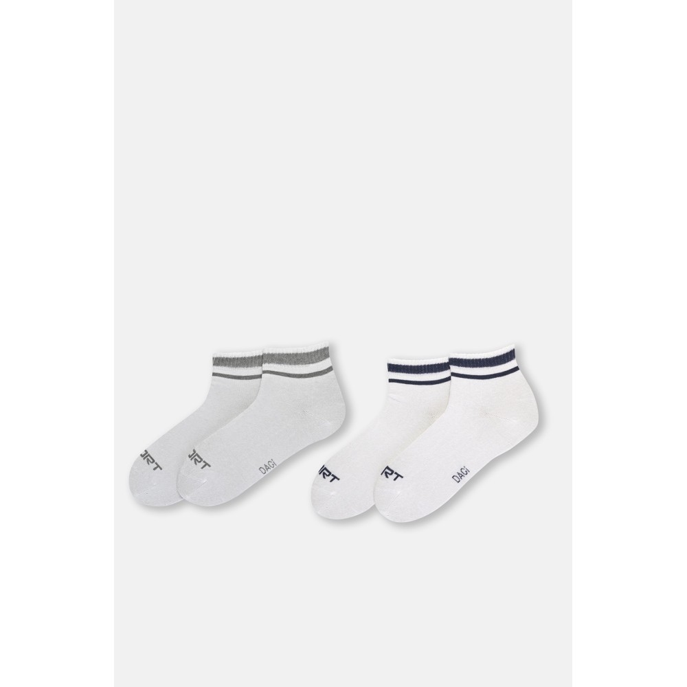 Pack De 2 Chaussettes De Sport a Rayures