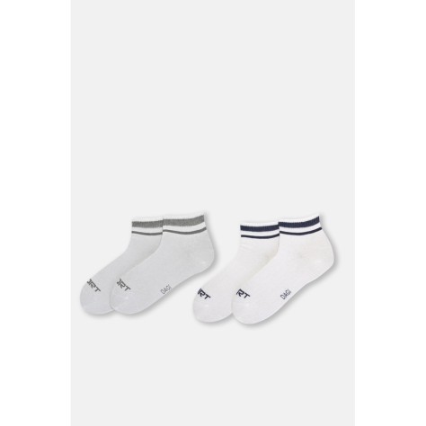 Pack De 2 Chaussettes De Sport a Rayures