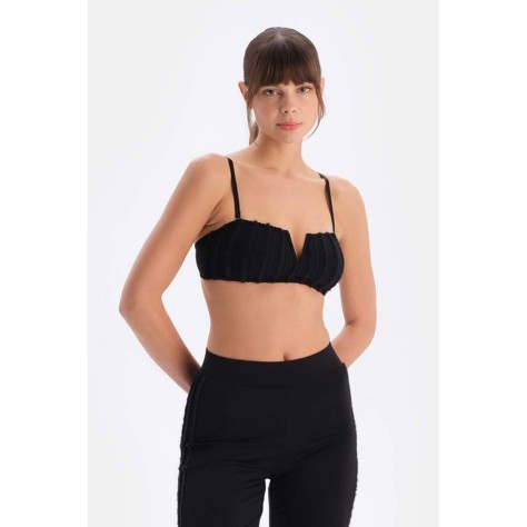 Bustier Detaille En Dentelle Profonde