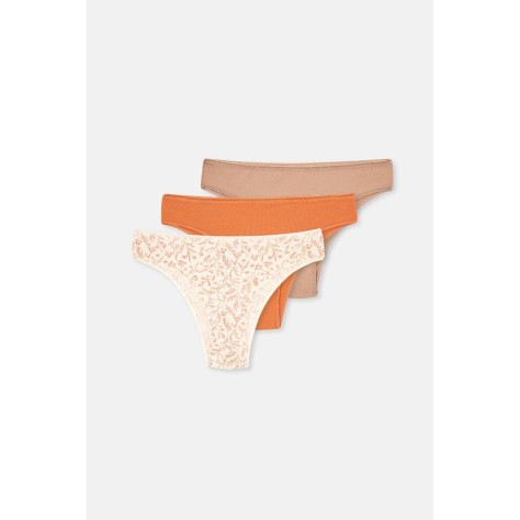 Lot De 3 Culottes Bresiliennes a Motifs